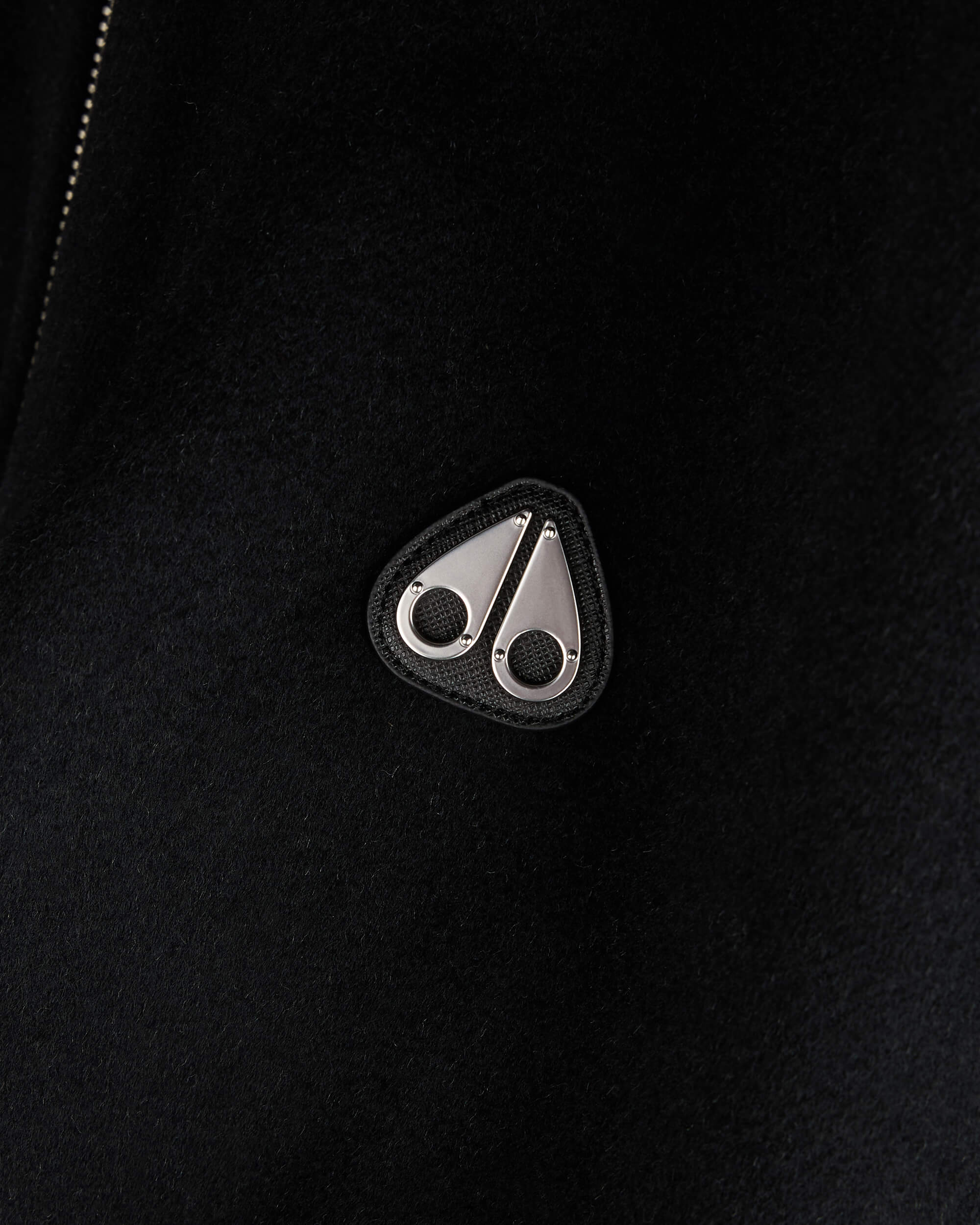 Moose Knuckles - M34MB046 - Alder Cashmere-Wool Bomber Jacket - MENS - Black / charcol - Detail1