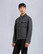 Moose Knuckles - M34MJ216 - Jacques Wool Shirt Jacket - MENS - Charcoal - Front