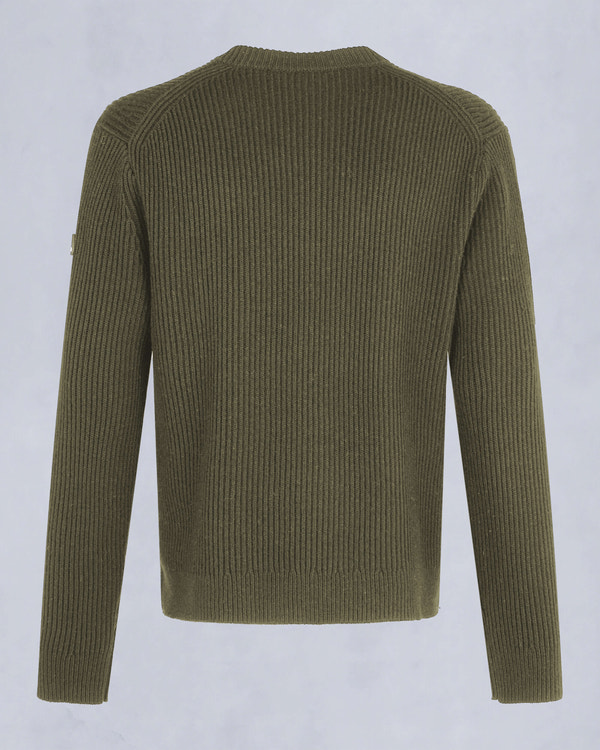 Moose Knuckles - M34MK665 - Ivo Sweater - MENS - Moss - Detail2
