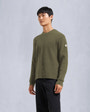 Moose Knuckles - M34MK665 - Ivo Sweater - MENS - Moss - Front