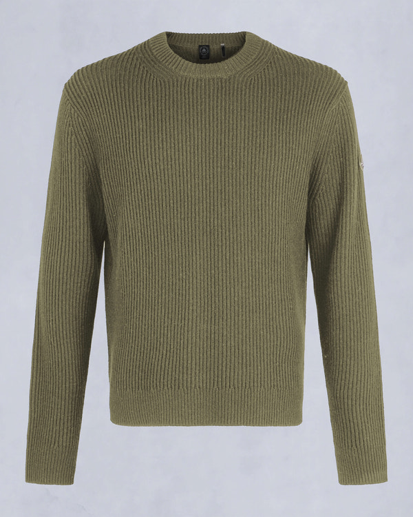 Moose Knuckles - M34MK665 - Ivo Sweater - MENS - Moss - GM