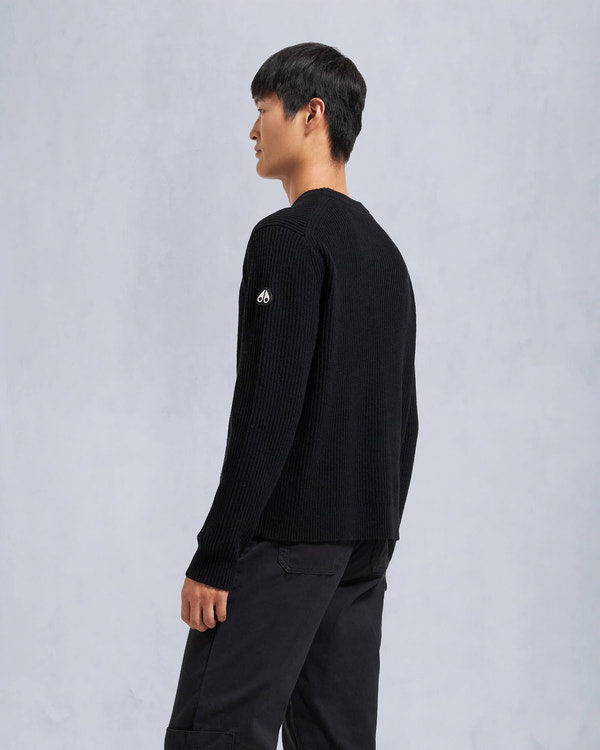 Moose Knuckles - M34MK665 - Ivo Sweater - MENS - Black - Back