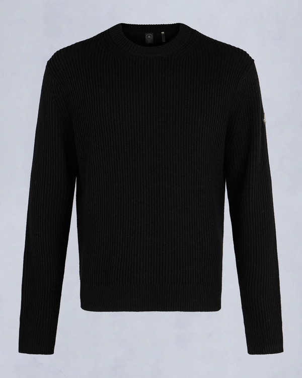 Moose Knuckles - M34MK665 - Ivo Sweater - MENS - Black - GM