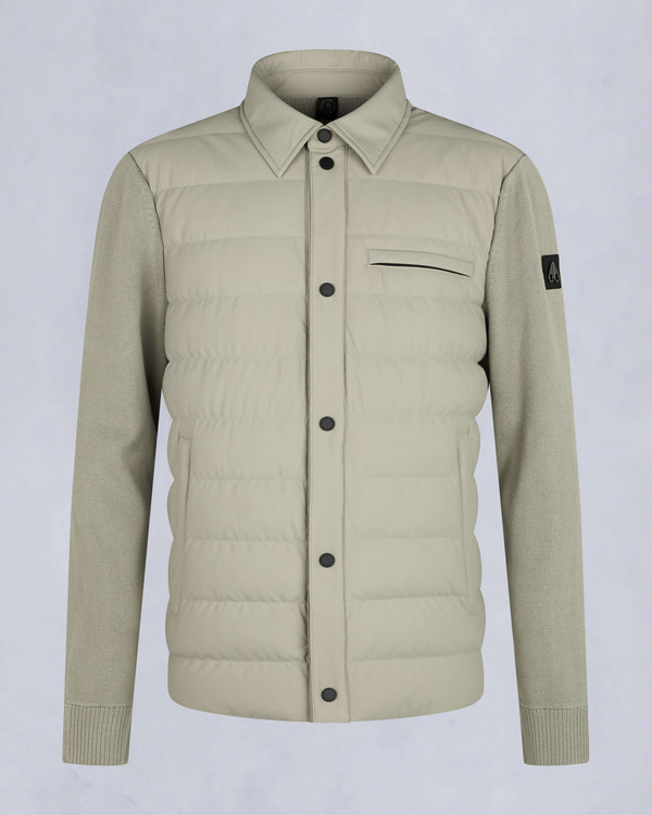 Moose Knuckles - M34MK670 - Marble Hybrid Shirt Jacket - MENS - Sage - GM
