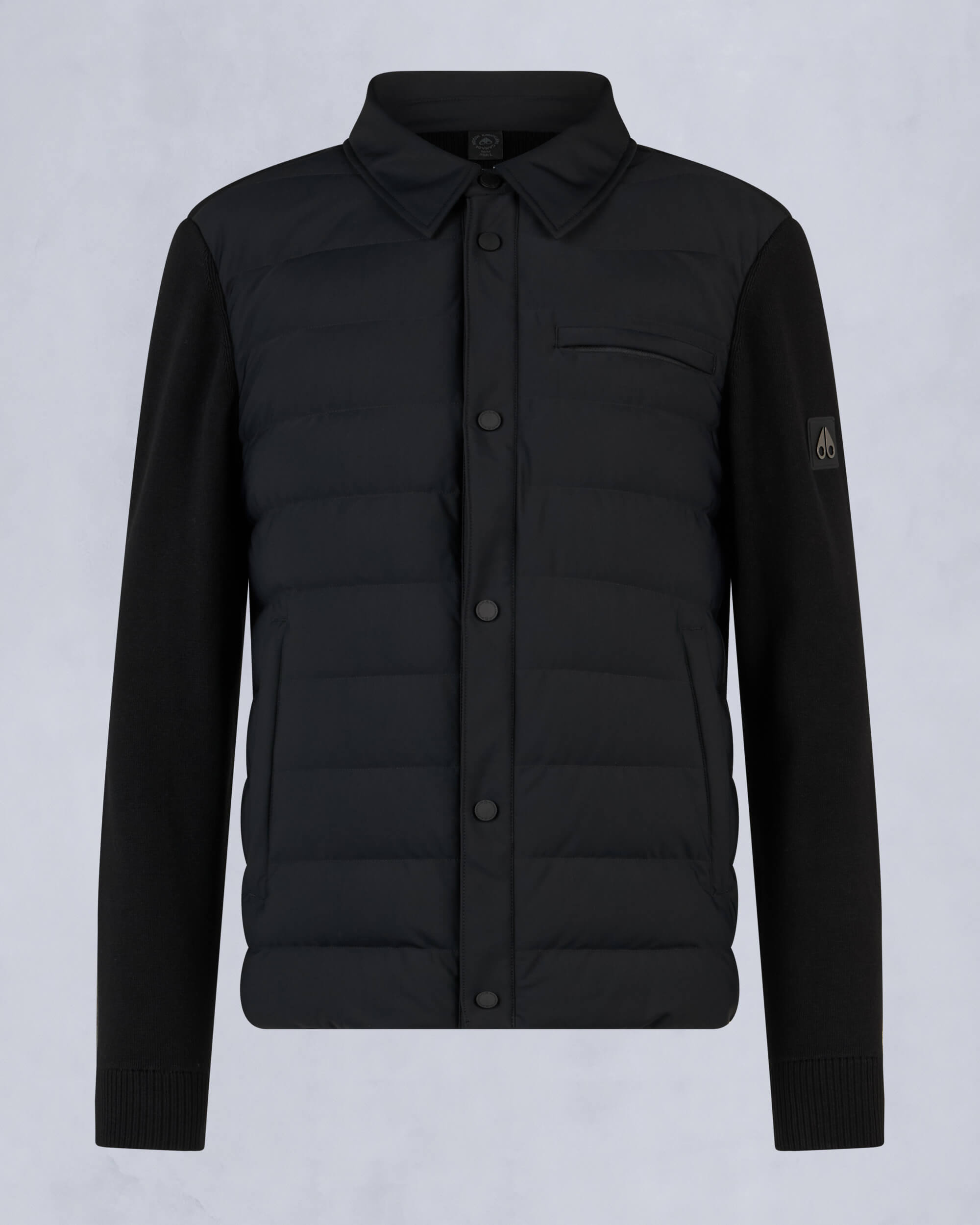 Moose Knuckles - M34MK670 - Marble Hybrid Shirt Jacket - MENS - Black - GM