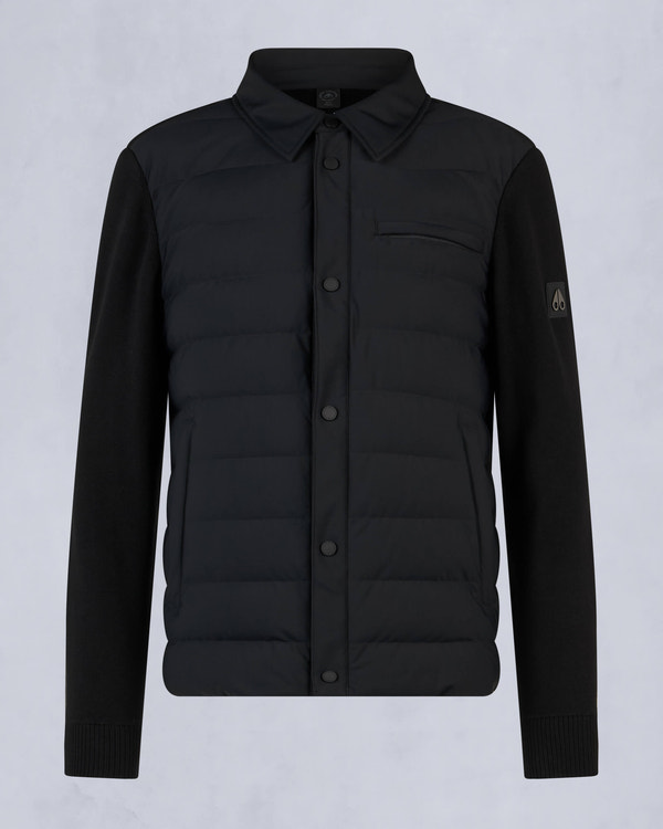 Moose Knuckles - M34MK670 - Marble Hybrid Shirt Jacket - MENS - Black - GM