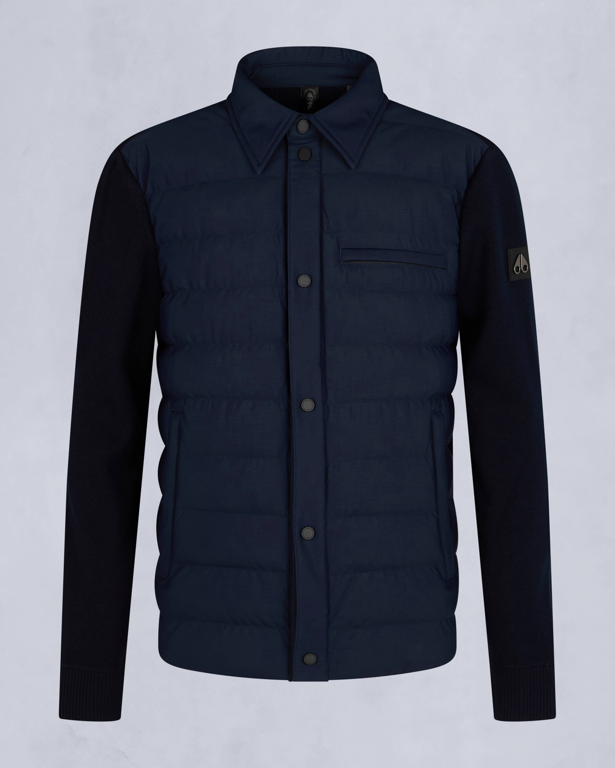 Moose Knuckles - M34MK670 - Marble Hybrid Shirt Jacket - MENS - Navy - GM