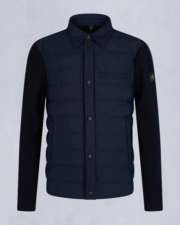Moose Knuckles - M34MK670 - Marble Hybrid Shirt Jacket - MENS - Navy - GM