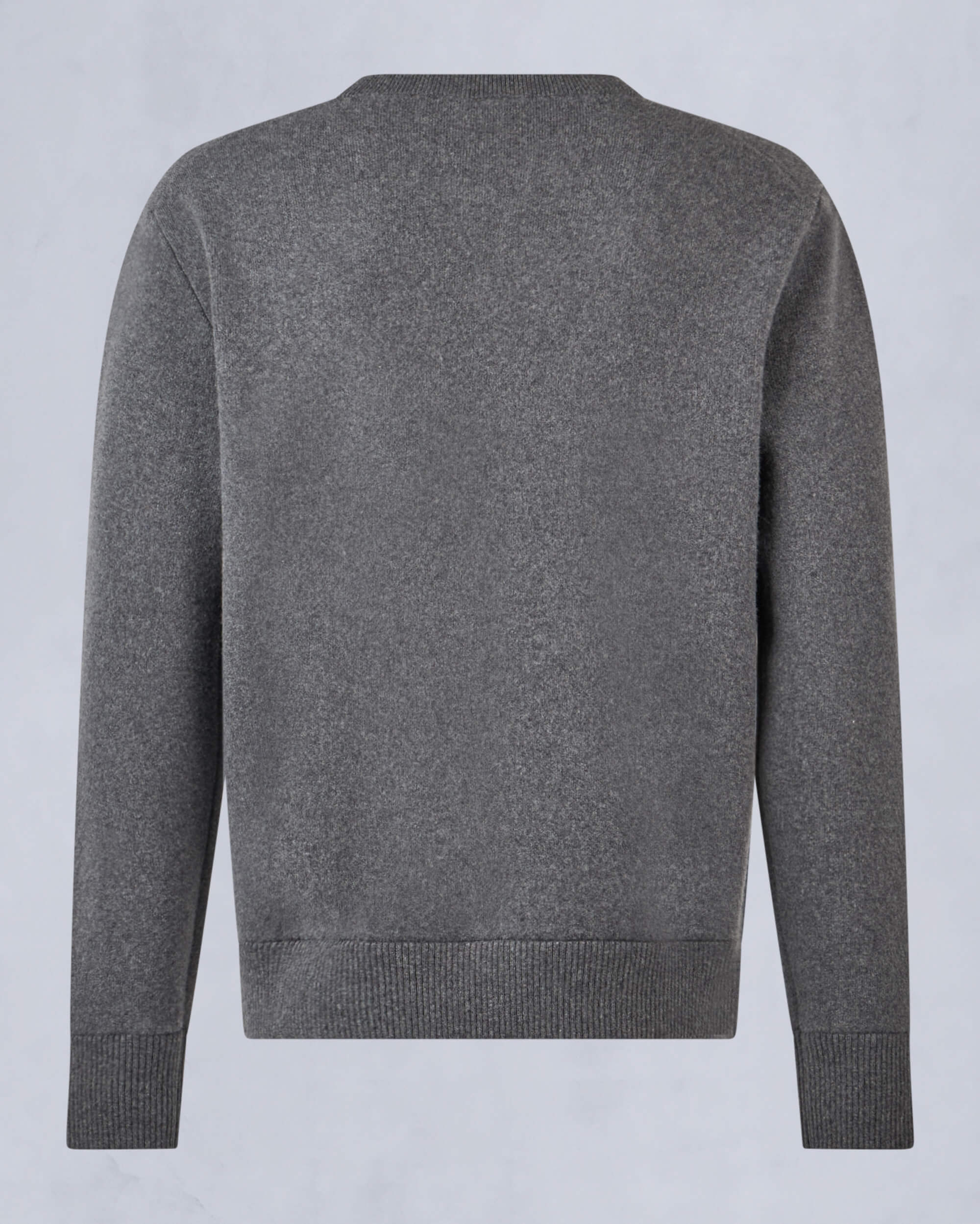 Moose Knuckles Mens Jog Falls Cashmere-Merino Sweater  Cement M34MK672 Detail2