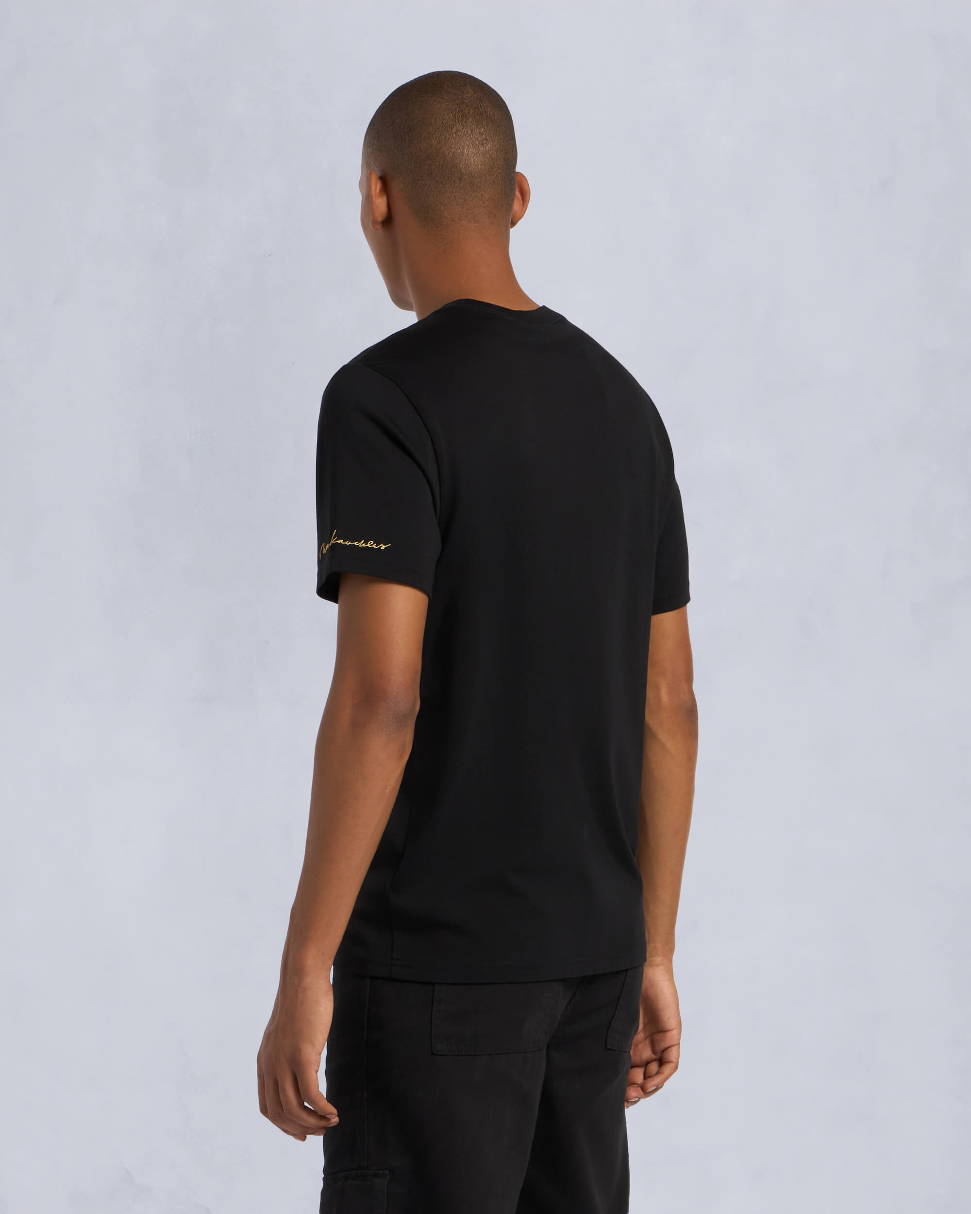 Moose Knuckles - M34MT705G - Gold Series Augustine Tee - MENS - Black - Back