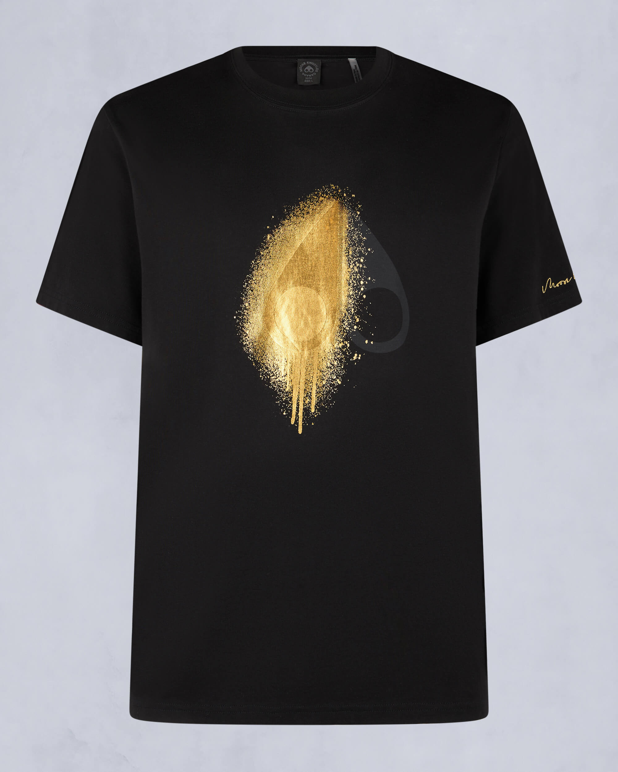 Moose Knuckles - M34MT705G - Gold Series Augustine Tee - MENS - Black - GM