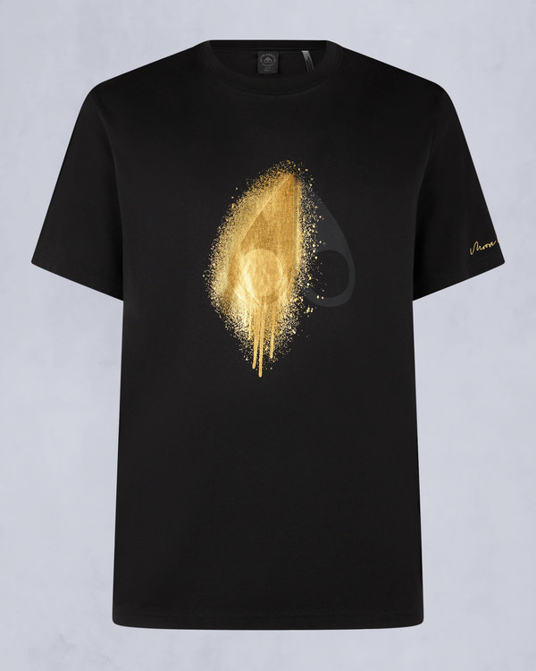 Moose Knuckles - M34MT705G - Gold Series Augustine Tee - MENS - Black - GM