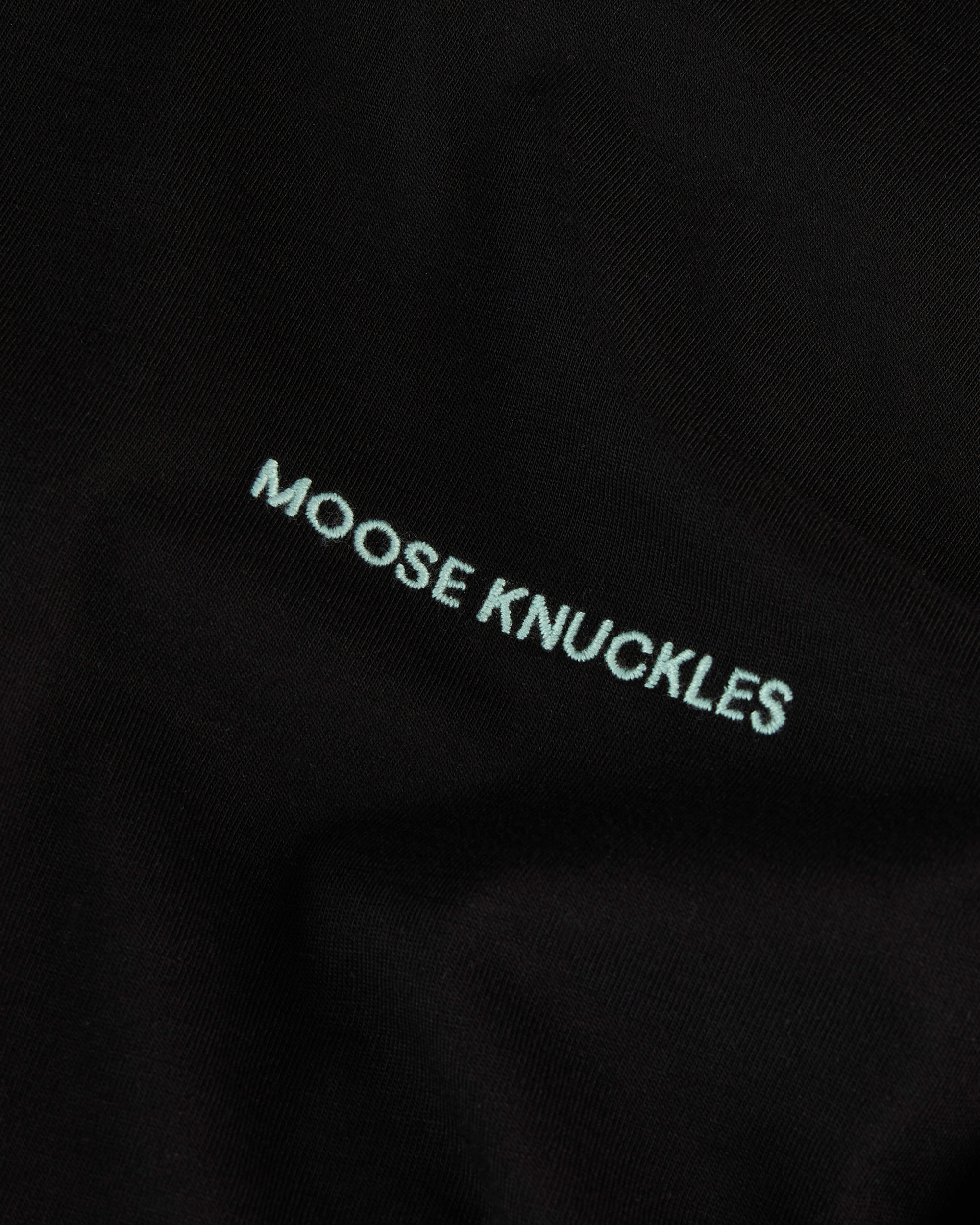 Moose Knuckles Mens Merapi Long Sleeve Tee Black M34MT706 Detail1