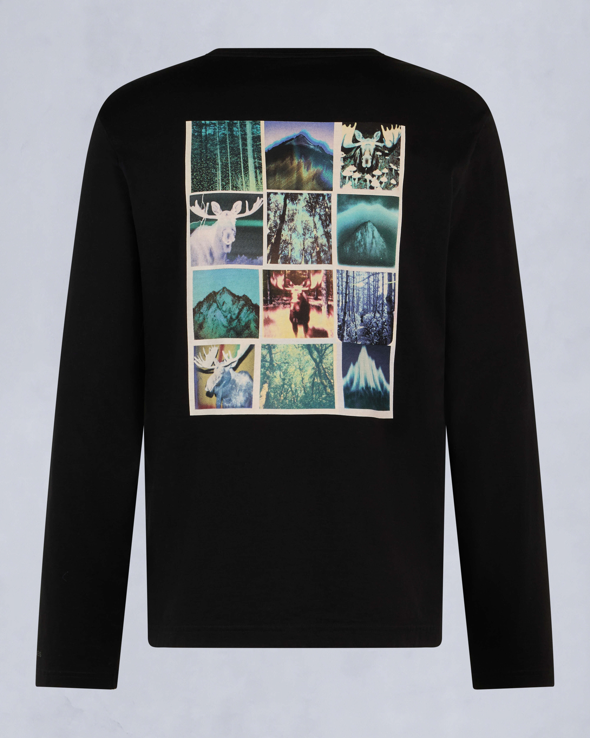Moose Knuckles Mens Merapi Long Sleeve Tee Black M34MT706 Detail2