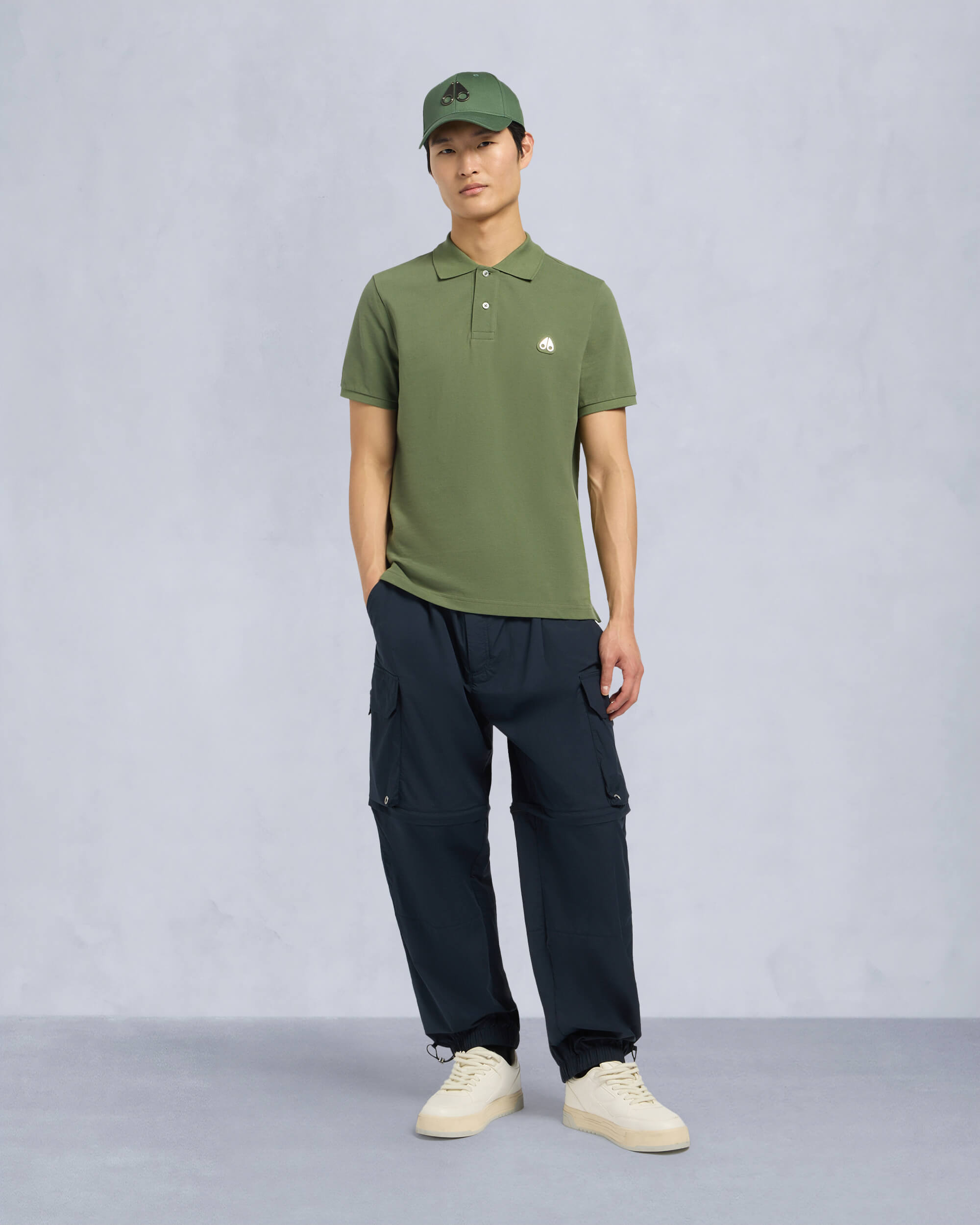 Moose Knuckles Mens Everett Polo KELP M34MT712 Front Category