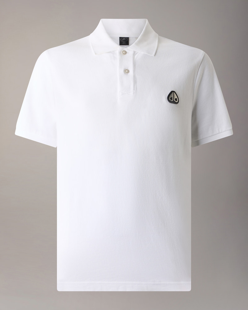 Moose Knuckles - M34MT712 - Everett Polo - MENS - White - Front Category