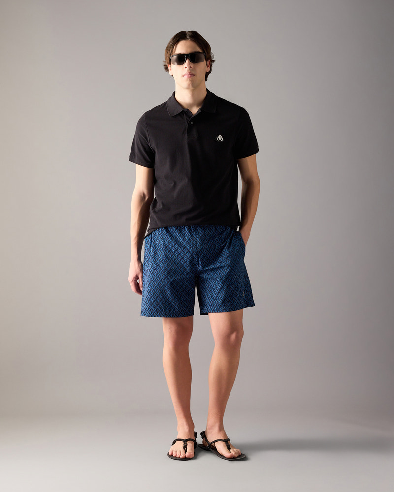 Moose Knuckles - M34MT712 - Everett Polo - MENS - Black - Front Category