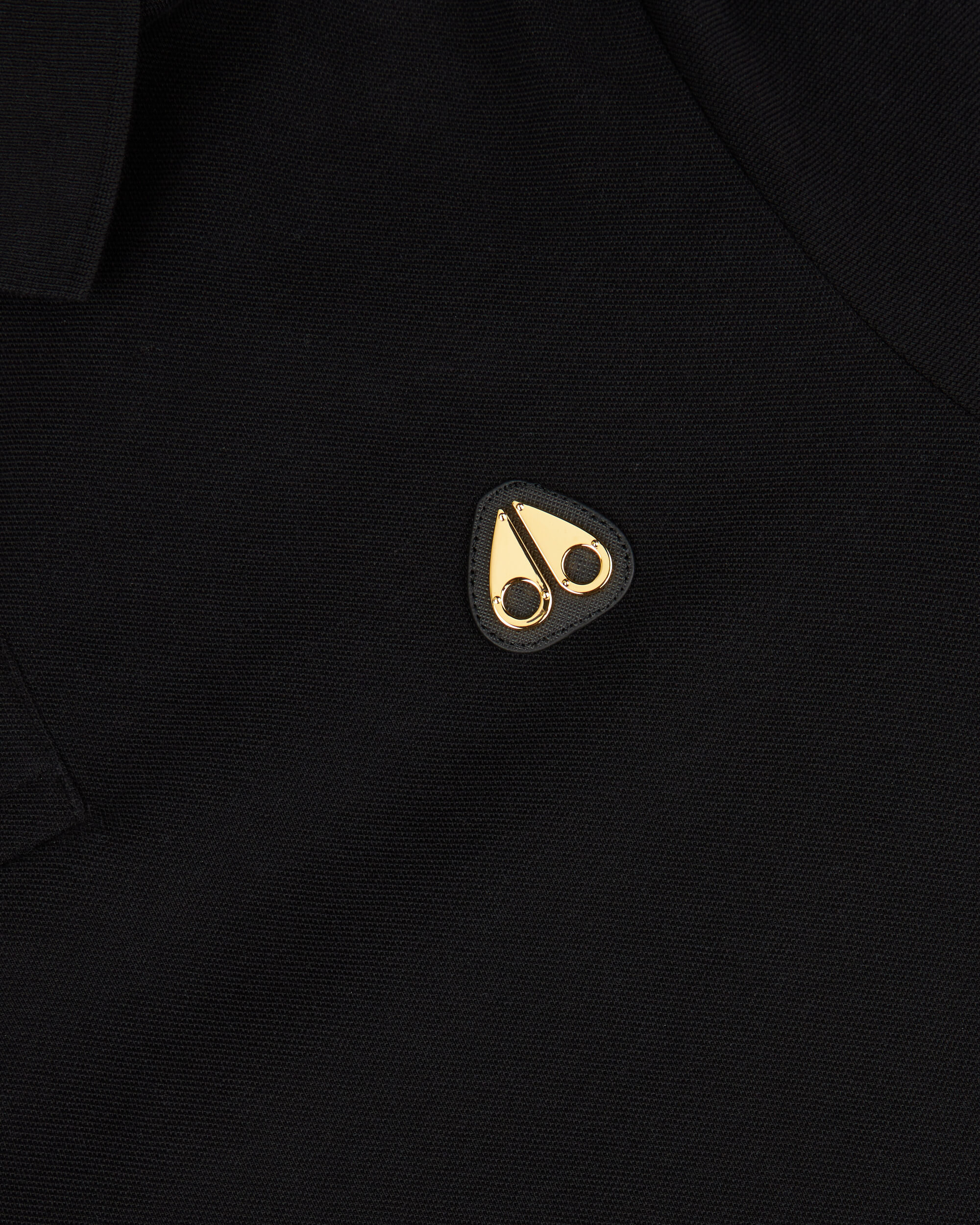 Moose Knuckles - M34MT712G - Gold Series Everett Polo - MENS - Black - Detail1