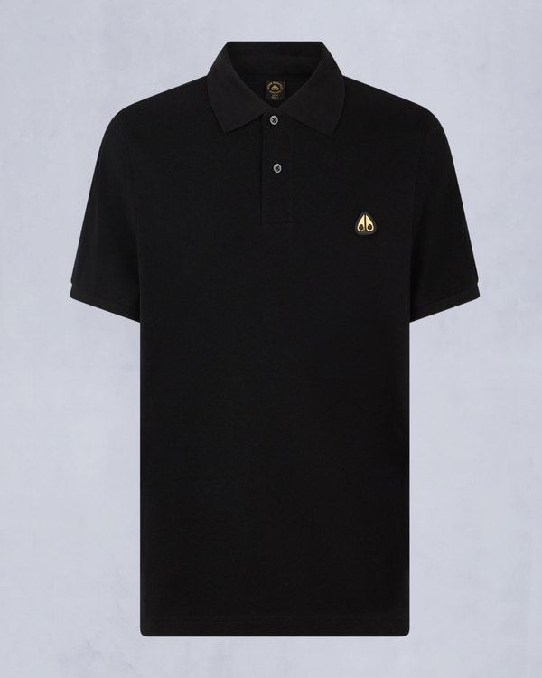 Moose Knuckles - M34MT712G - Gold Series Everett Polo - MENS - Black - GM