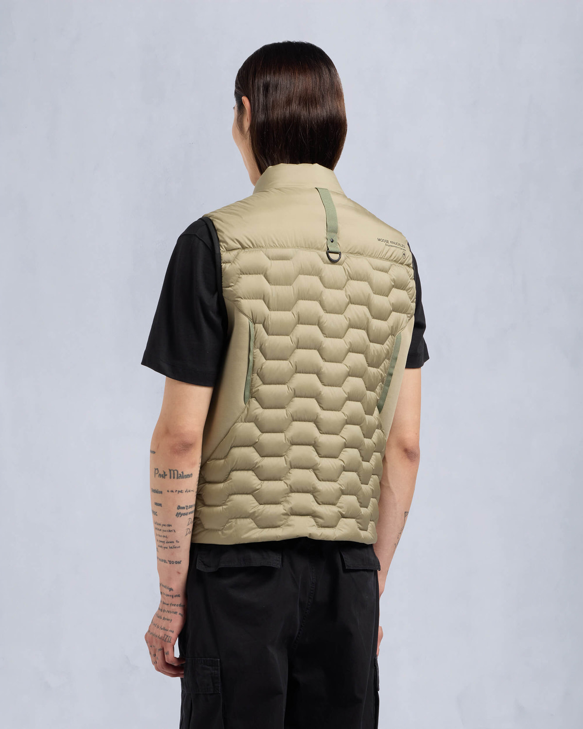 Moose Knuckles - M34MV452 - Granite Down Hybrid Vest - MENS - Sage - Back