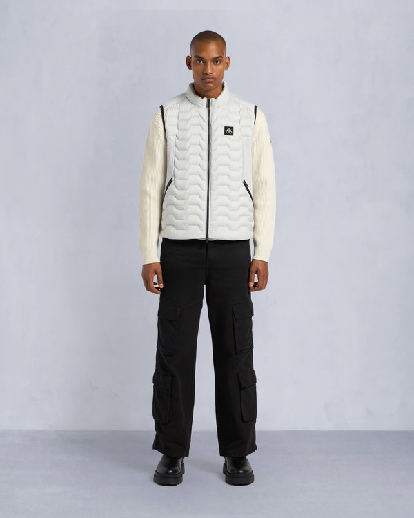 Moose Knuckles - M34MV452 - Granite Down Hybrid Vest - MENS - Stone - Front Category