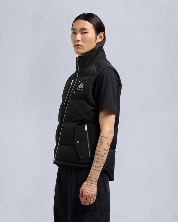 Moose Knuckles - M34MV474 - Westmount Vest - MENS - Black - Front