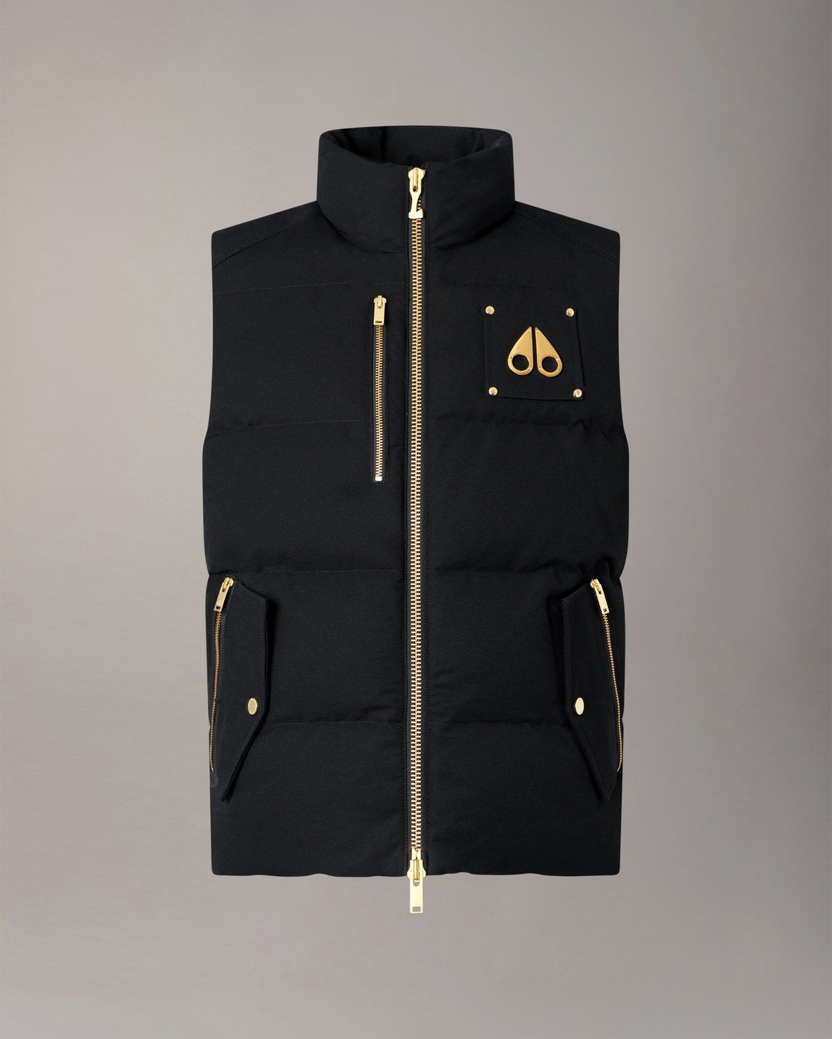 Moose Knuckles - M34MV474G - GOLD SERIES WESTMOUNT VEST - MENS - Black - Detail8