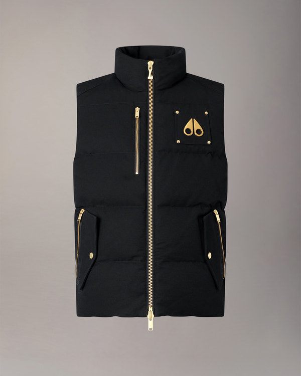 Moose Knuckles - M34MV474G - GOLD SERIES WESTMOUNT VEST - MENS - Black - Detail8