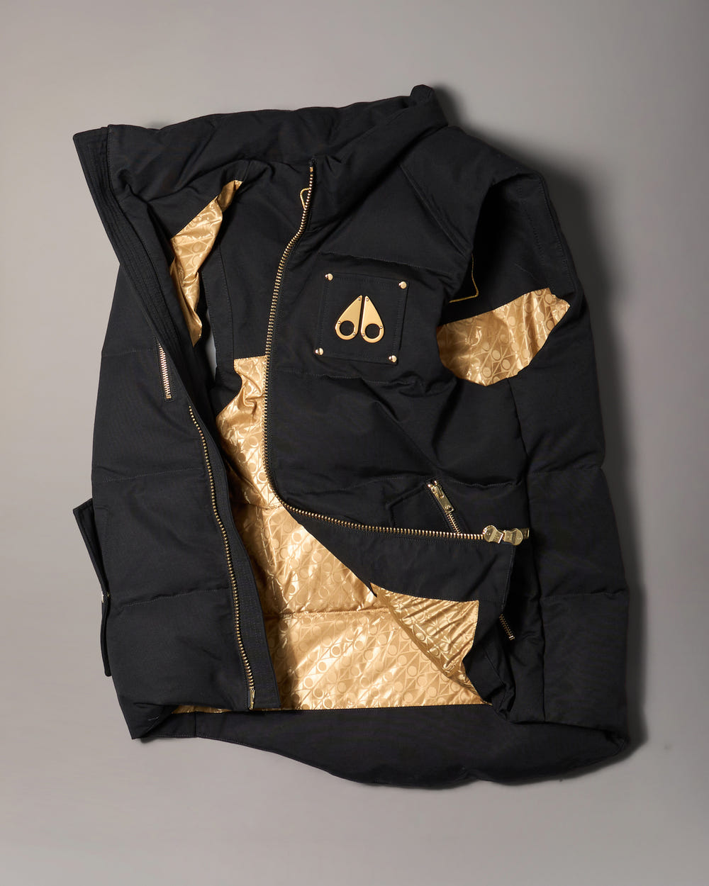 Moose Knuckles - M34MV474G - Original Gold Series Westmount Down Vest - MENS - Black - GM
