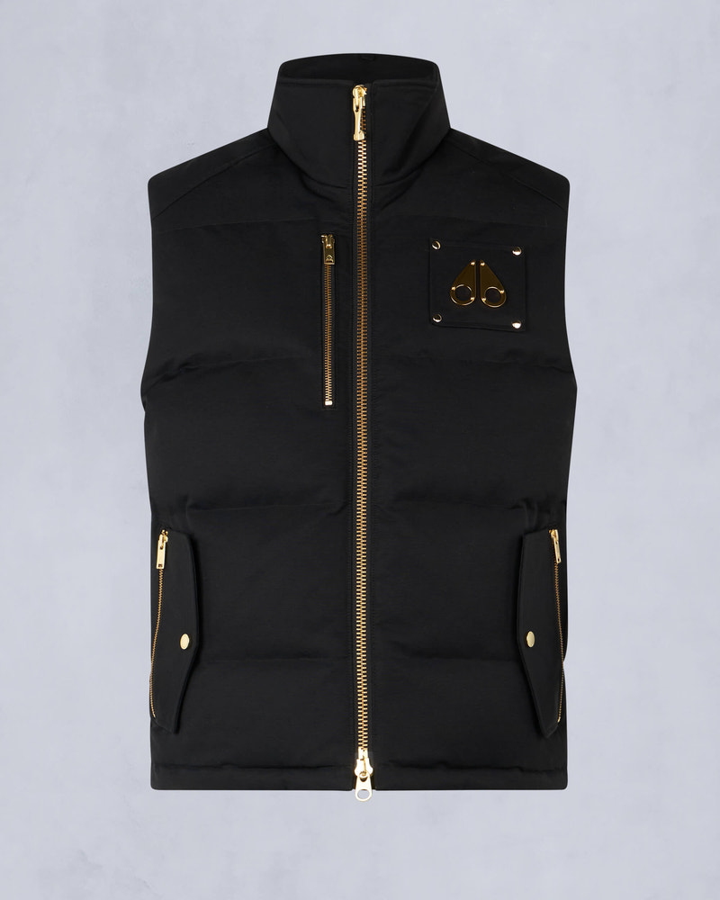 Moose Knuckles - M34MV474G - GOLD SERIES WESTMOUNT VEST - MENS - Black - GM