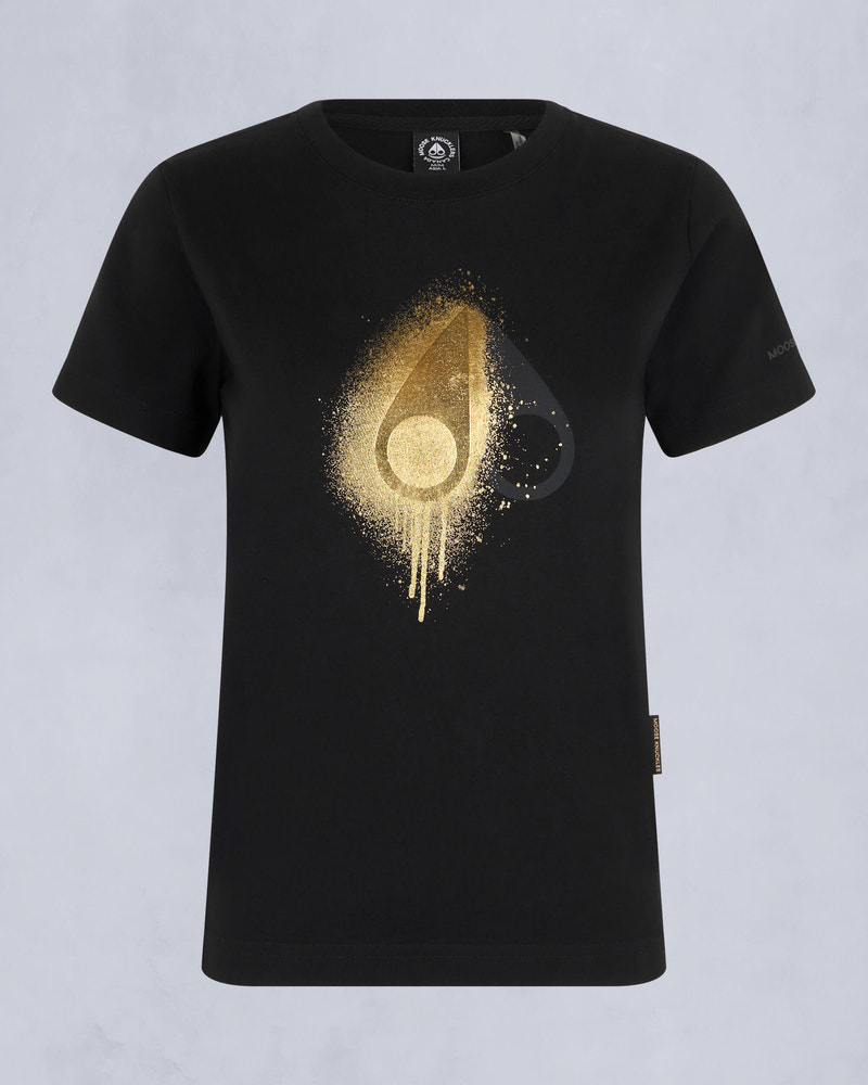 Moose Knuckles - M34UT725G - Kids Unisex Gold Series Augustine Tee - KIDS - Black - GM