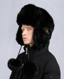 Moose Knuckles - M35LA519G - Gold Series Logo Icon Trapper Hat - ACCESSORIES -  - Front Category