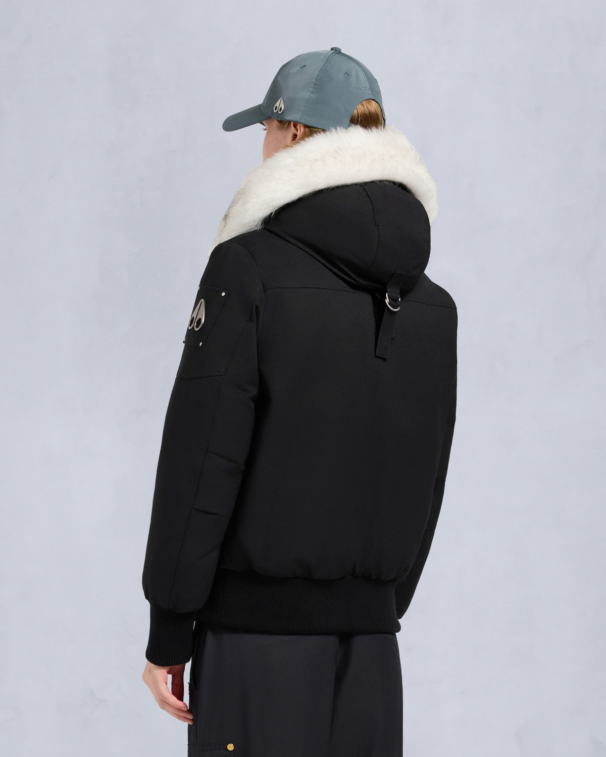 Moose Knuckles - M35LB002S - ORIGINAL DEBBIE SHEARLING TRIM BOMBER JACKET - WOMENS -  - Back