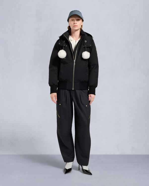 Moose Knuckles - M35LB002S - ORIGINAL DEBBIE SHEARLING TRIM BOMBER JACKET - WOMENS -  - Detail3