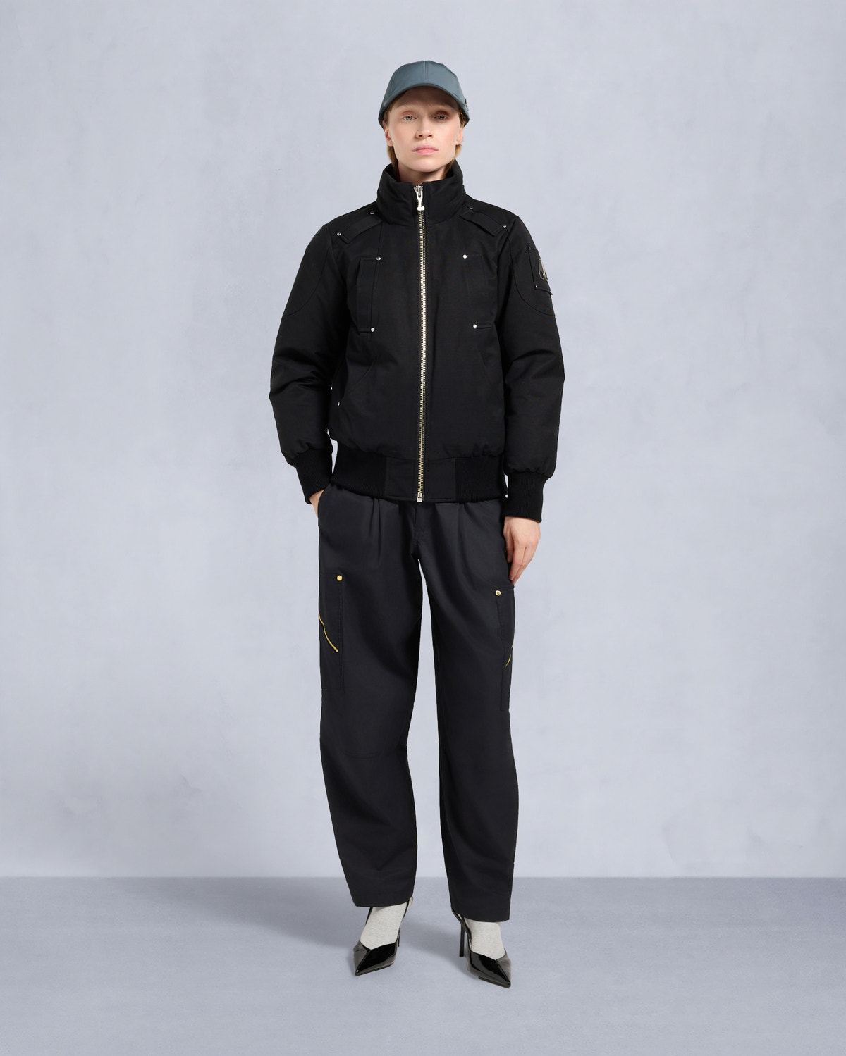 Moose Knuckles - M35LB002S - ORIGINAL DEBBIE SHEARLING TRIM BOMBER JACKET - WOMENS -  - Detail4