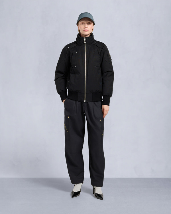 Moose Knuckles - M35LB002S - ORIGINAL DEBBIE SHEARLING TRIM BOMBER JACKET - WOMENS -  - Detail4