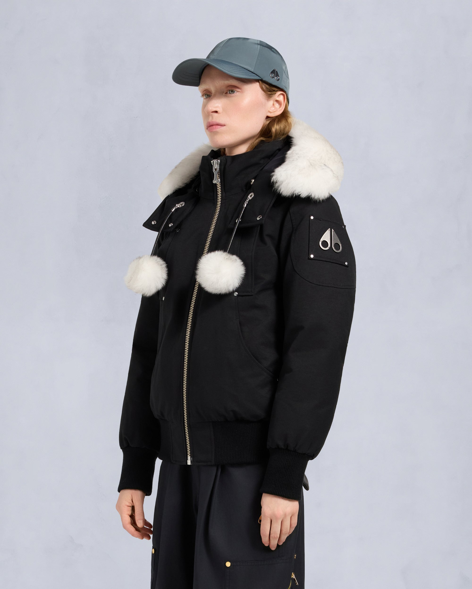 Original Debbie Shearling Trim Bomber Jacket | Women | Moose Knuckles