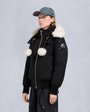 Moose Knuckles - M35LB002S - ORIGINAL DEBBIE SHEARLING TRIM BOMBER JACKET - WOMENS -  - Front