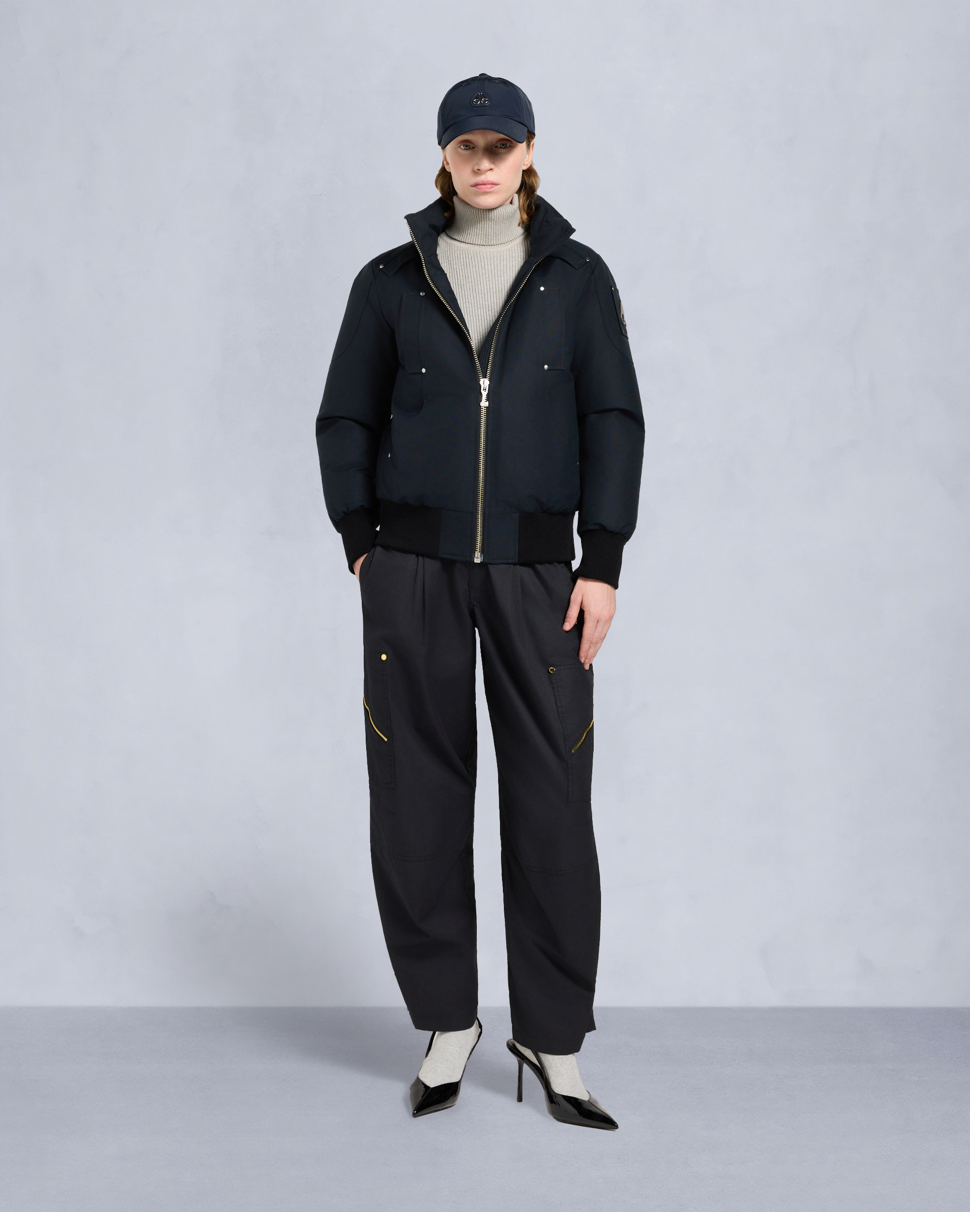 Moose Knuckles - M35LB002S - ORIGINAL DEBBIE SHEARLING TRIM BOMBER JACKET - WOMENS -  - Detail4