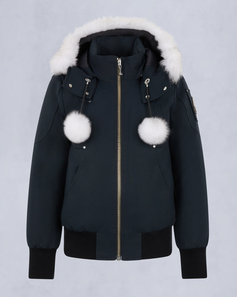 Moose Knuckles - M35LB002S - ORIGINAL DEBBIE SHEARLING TRIM BOMBER JACKET - WOMENS -  - GM