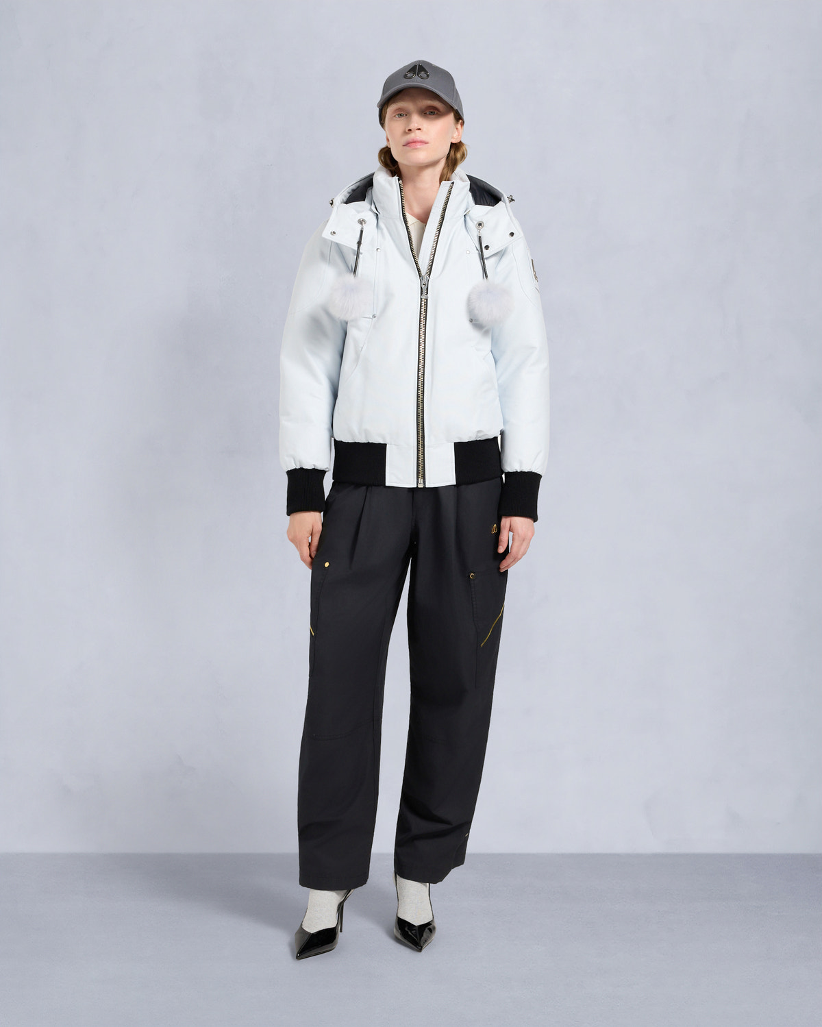 Moose Knuckles - M35LB002S - ORIGINAL DEBBIE SHEARLING TRIM BOMBER JACKET - WOMENS -  - Detail3