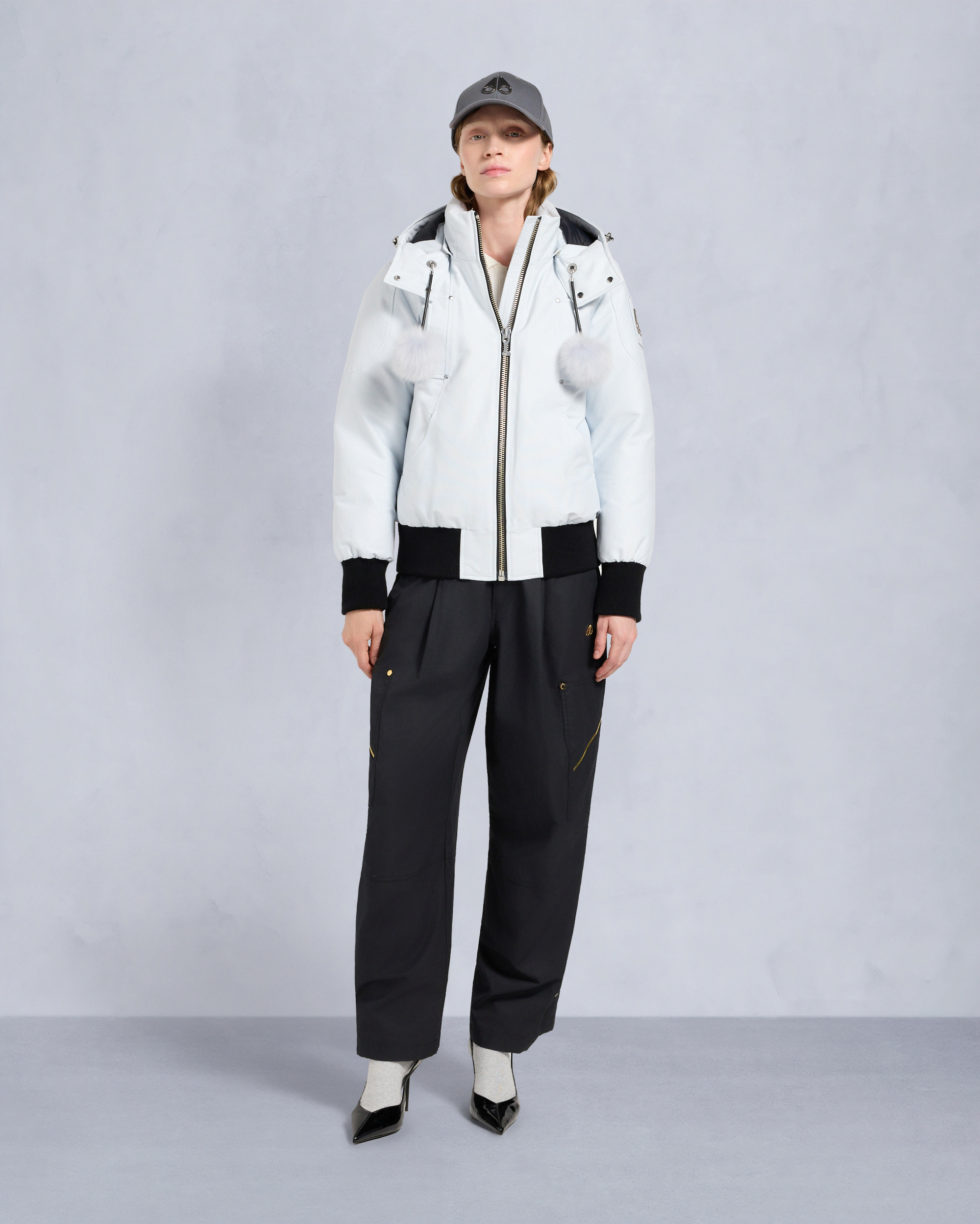 Moose Knuckles - M35LB002S - ORIGINAL DEBBIE SHEARLING TRIM BOMBER JACKET - WOMENS -  - Detail3