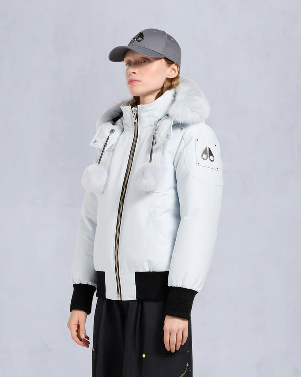 Moose Knuckles - M35LB002S - ORIGINAL DEBBIE SHEARLING TRIM BOMBER JACKET - WOMENS -  - Front