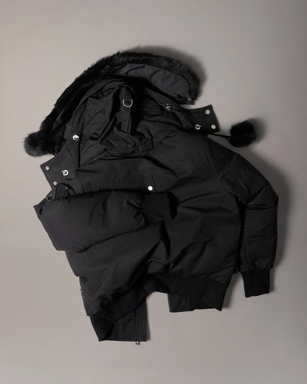 Moose Knuckles - M35LB002S - ORIGINAL DEBBIE SHEARLING TRIM BOMBER JACKET - WOMENS -  - Detail10