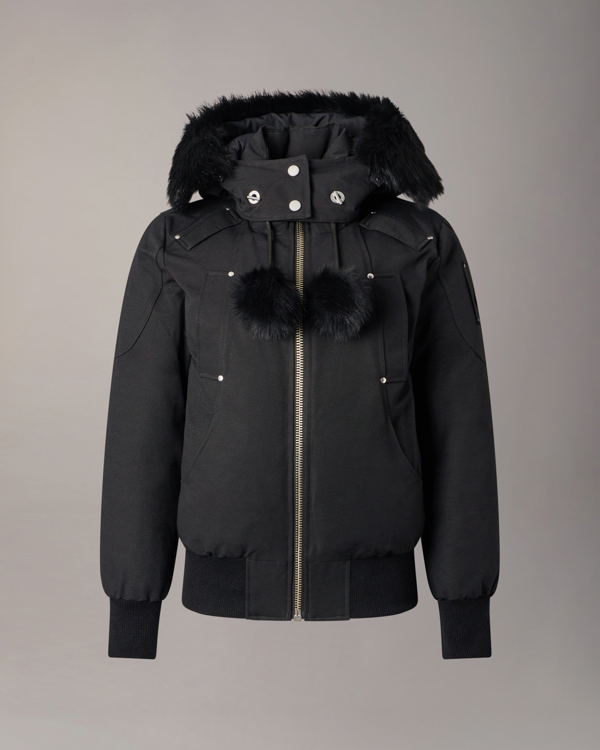Moose Knuckles - M35LB002S - ORIGINAL DEBBIE SHEARLING TRIM BOMBER JACKET - WOMENS -  - Detail8