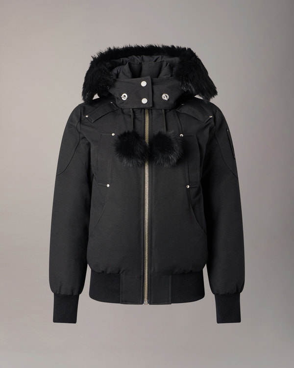 Moose Knuckles - M35LB002S - ORIGINAL DEBBIE SHEARLING TRIM BOMBER JACKET - WOMENS -  - Detail8