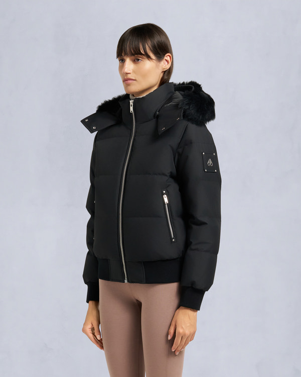 Moose Knuckles - M35LB017S - Cloud Shearling Bomber Jacket - WOMENS -  - Front