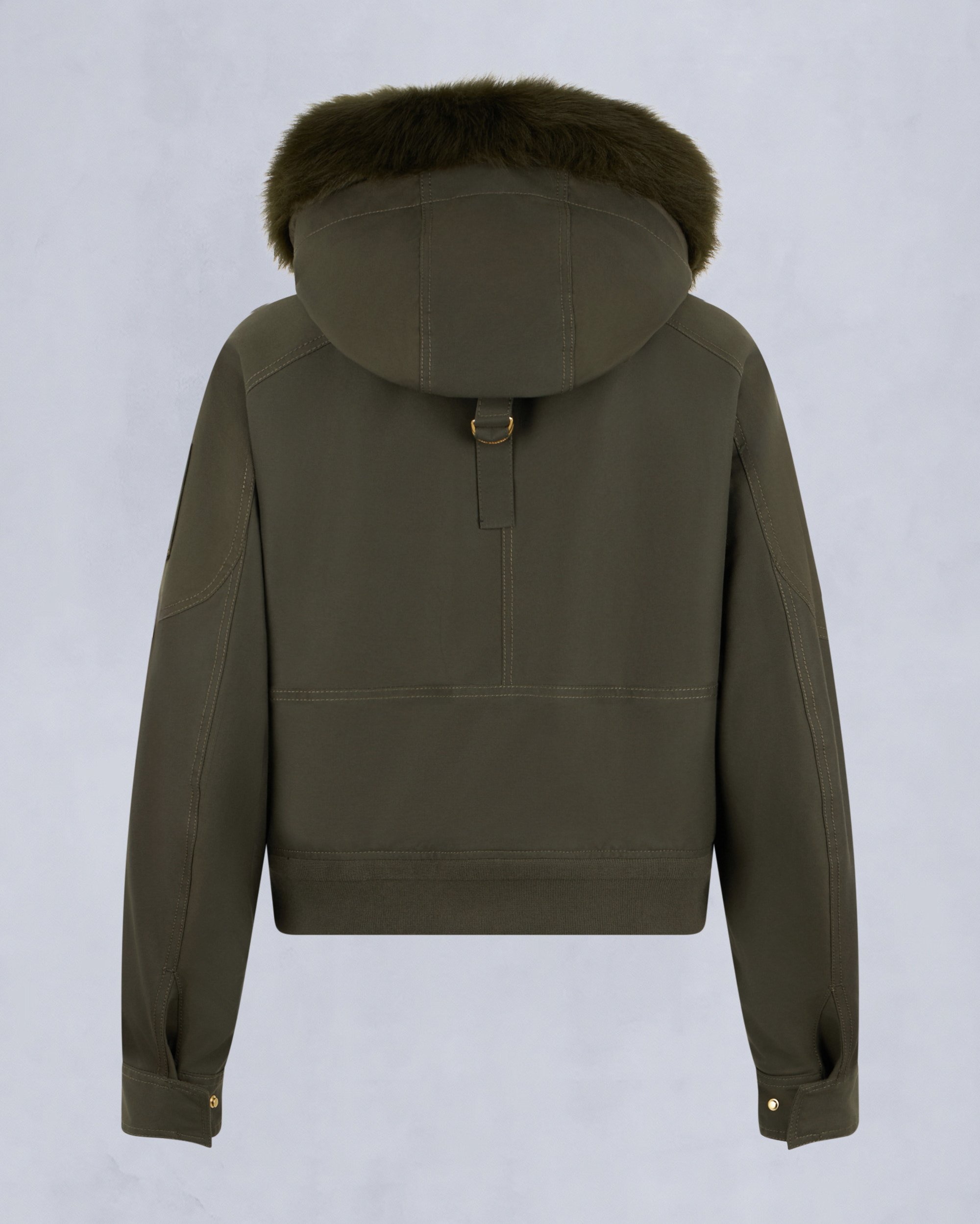 Moose Knuckles - M35LB022GS - Gold Series Logan Shearling Trim Bomber Jacket - WOMENS -  - Detail2