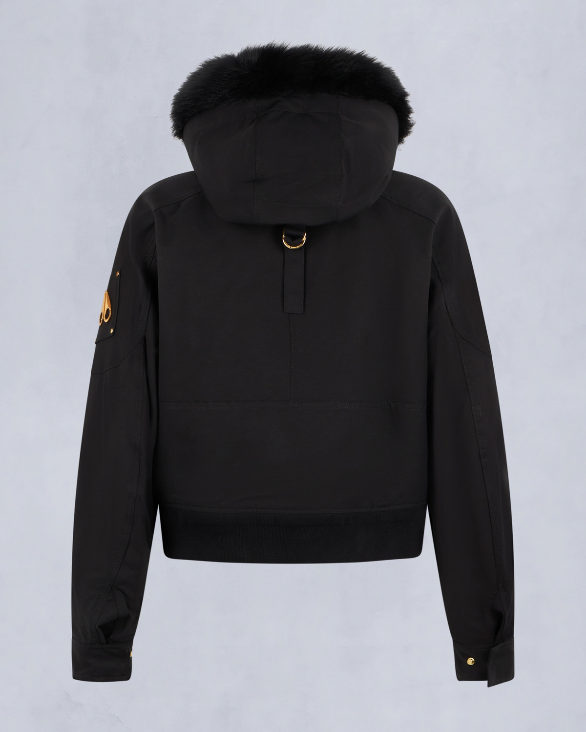 Moose Knuckles - M35LB022GS - Gold Series Logan Shearling Trim Bomber Jacket - WOMENS -  - Detail2