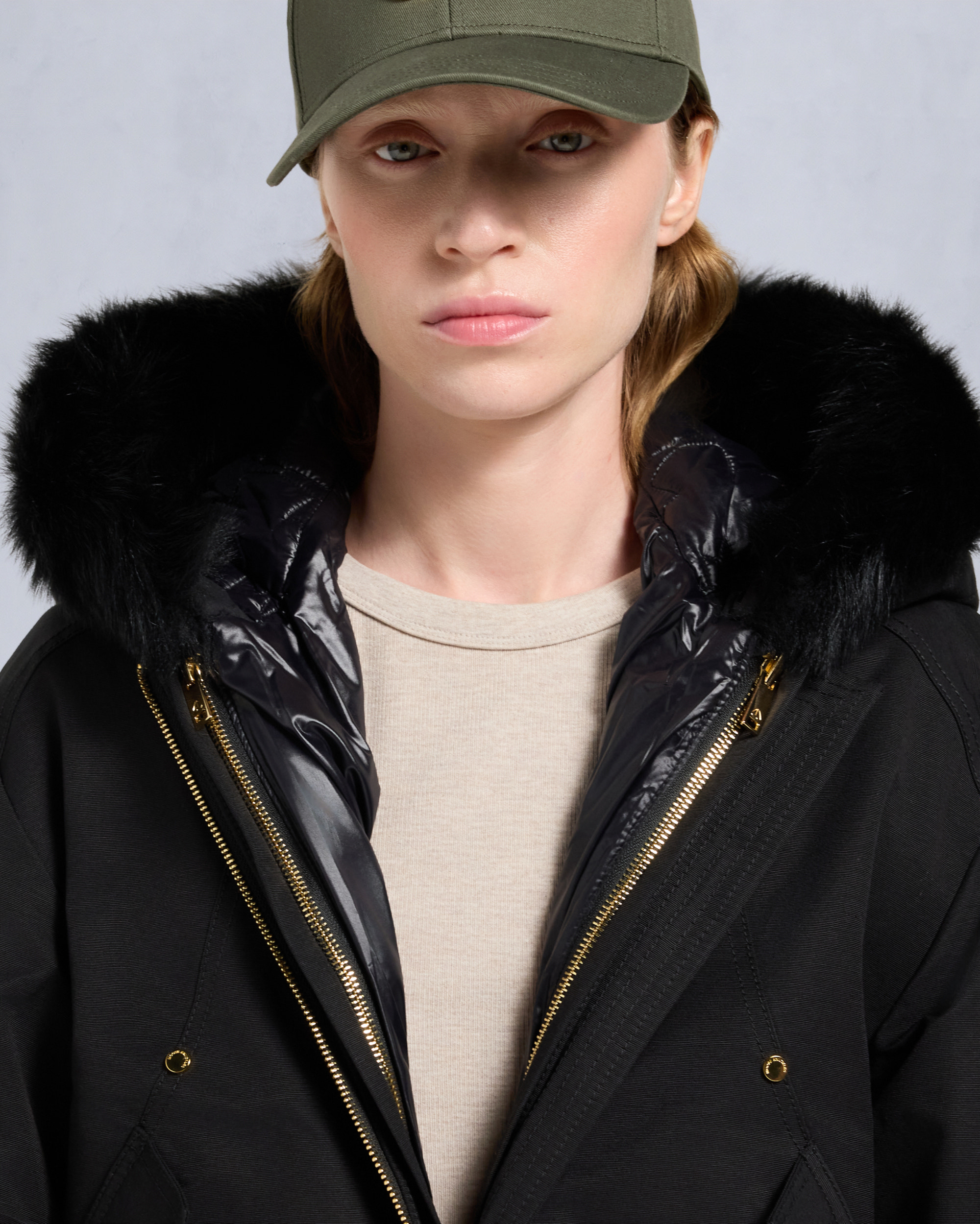 Moose Knuckles - M35LB022GS - Gold Series Logan Shearling Trim Bomber Jacket - WOMENS -  - Detail6